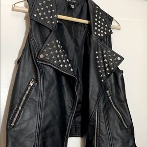 Spiked Leather Vest